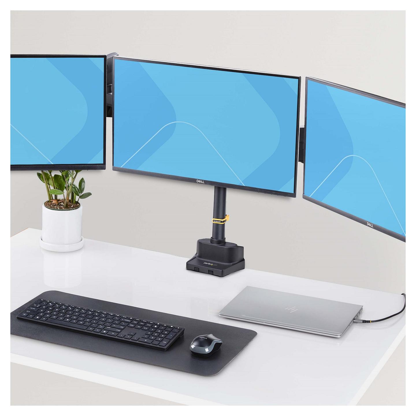 Mbajtëse për Monitor StarTech.com 3MP2AG-MONITOR-ARM , 3 Monitorë , 27" , 7kg për monitor , VESA 75x75 & 100x100 - Zezë - 10