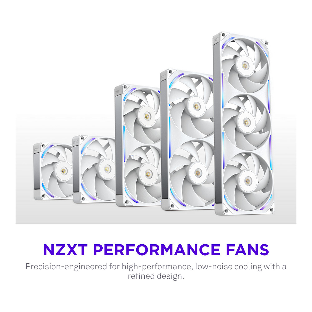 Ftohës për Kasë 280mm NZXT F280X RGB – Bardhë - 3