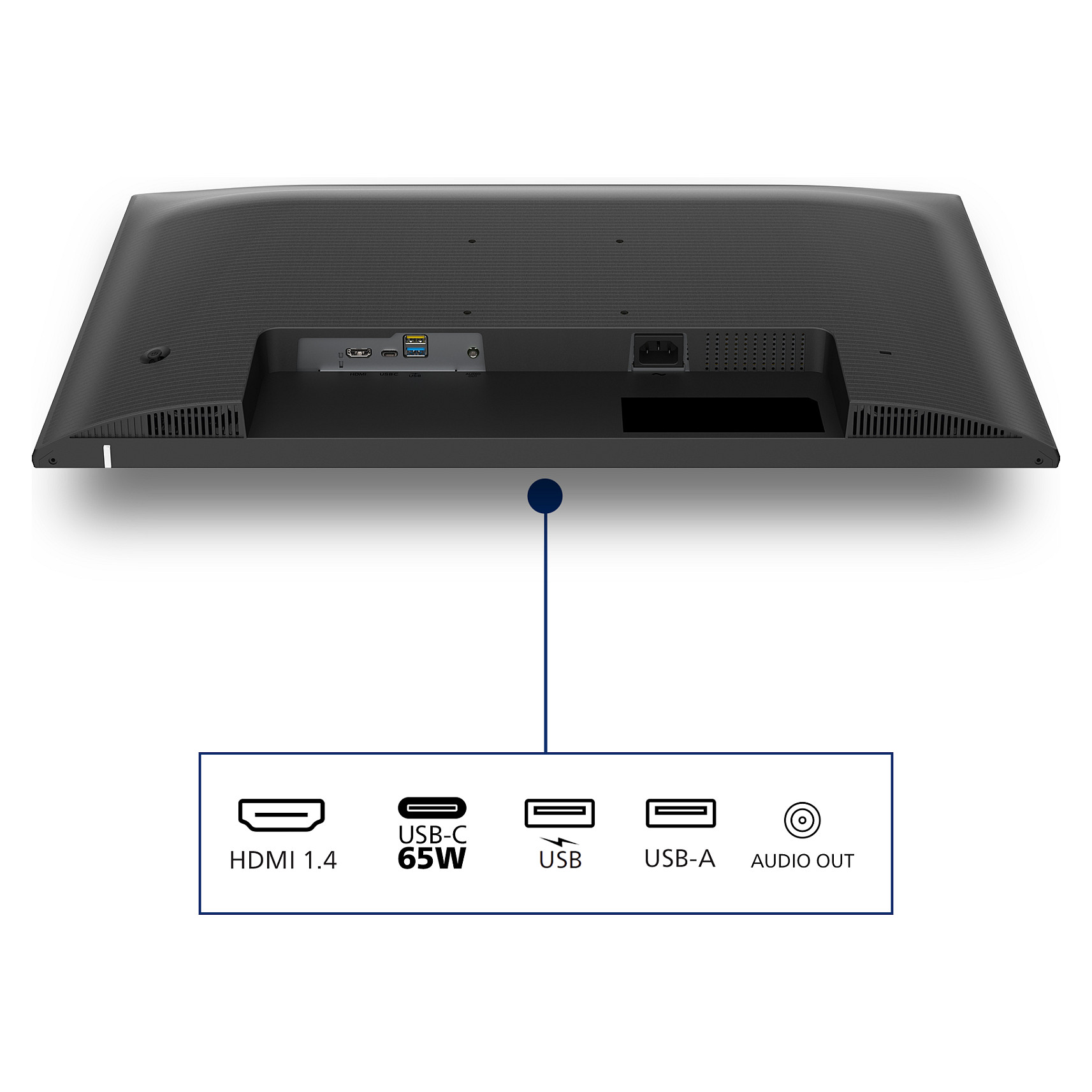 Monitor Philips 1000 Series 27E1N1600AE/00 / 27" / QHD IPS / 100Hz / 4ms / HDMI+USB-C - Zezë - 9