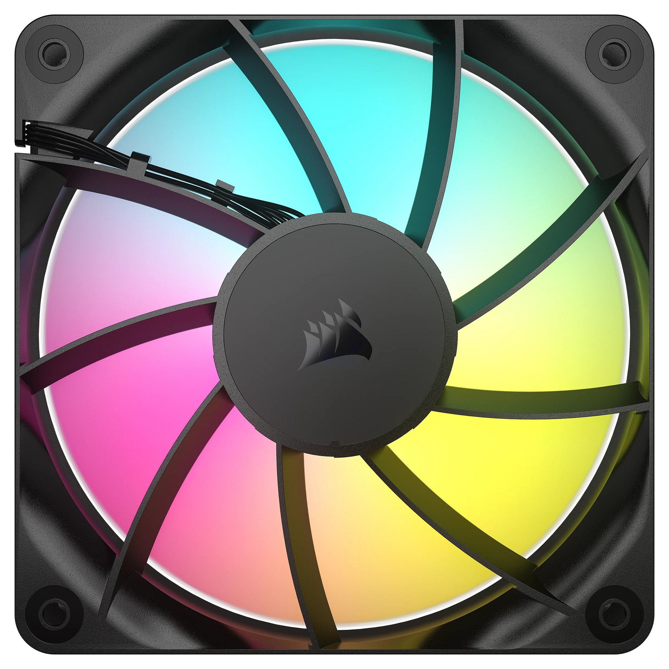 Ftohës për Kasë Corsair RS120 ARGB / 120mm / 420-2100 RPM / 3-Pack – Zezë - 4