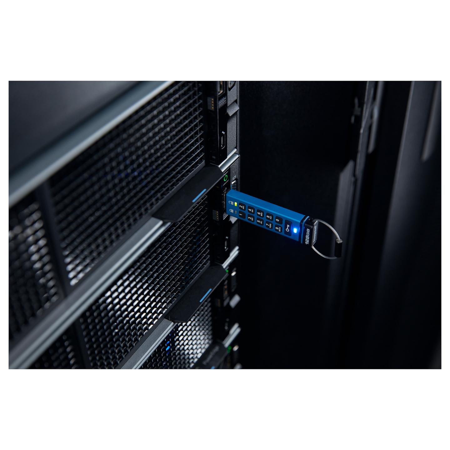 USB Flash Drive Kingston Technology IronKey Keypad 200 – Blu - 7