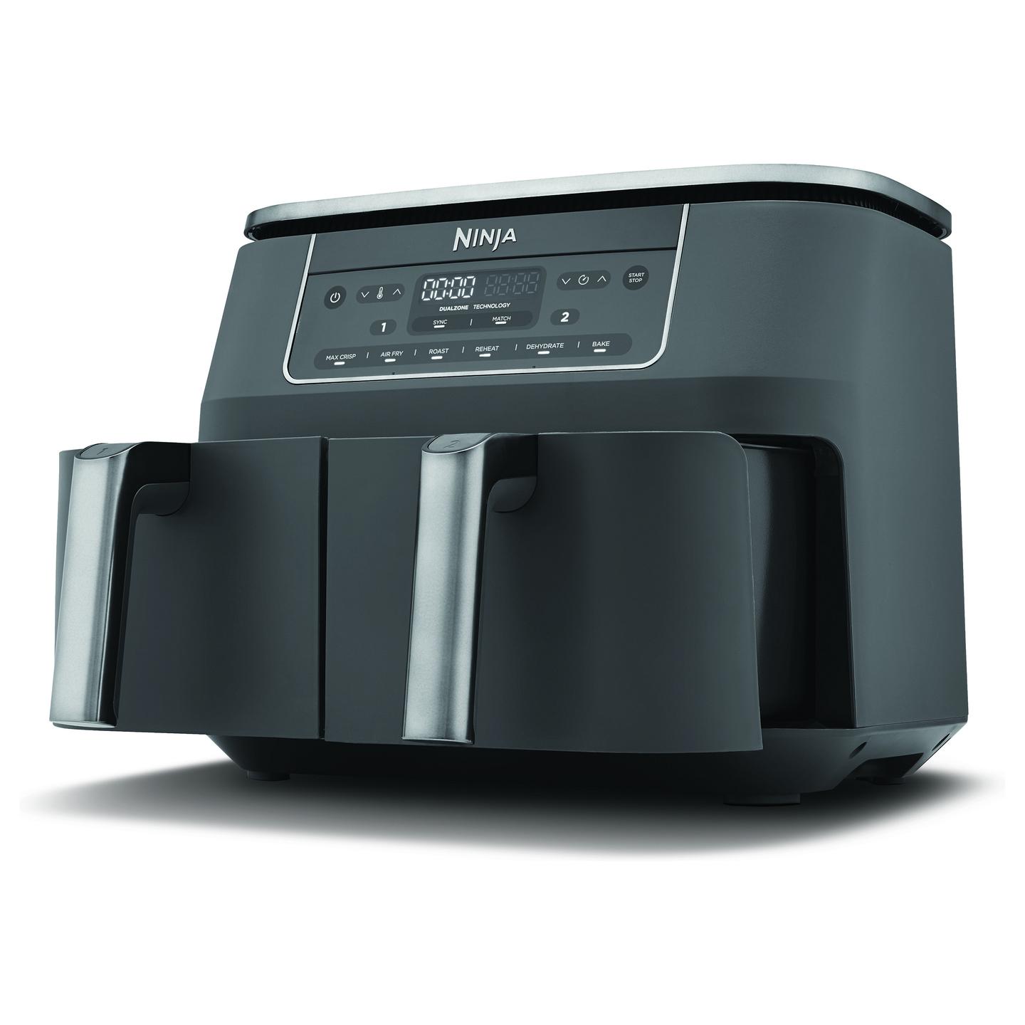 Fryer Ninja Dual Zone / DZ300EU / 7.6L / 2400W / 2 Sirtarë / 6 Programe / 40–240°C / Touch / Sync / Match – Zezë - 13