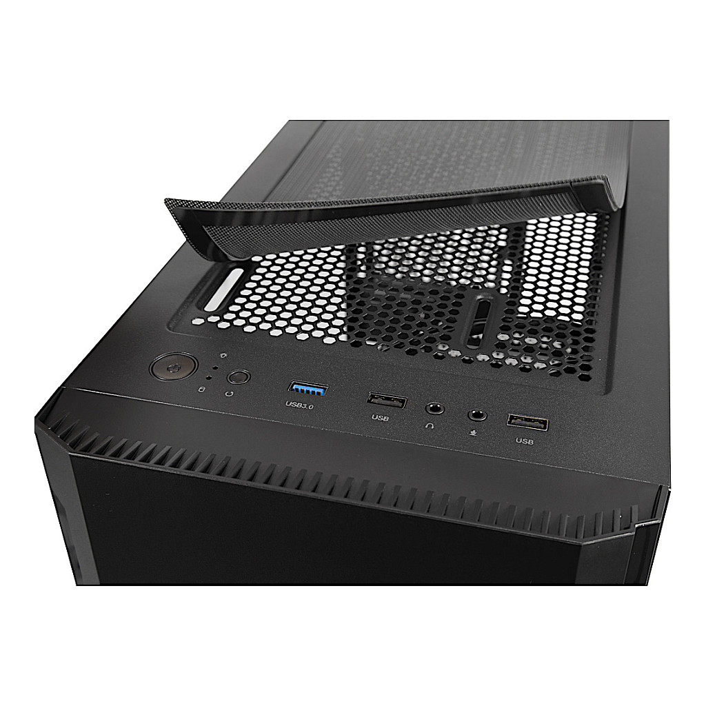 Kasë PC Inter-Tech SM-007 Enforcer / Mini Tower / Micro-ATX / Mini-ITX / 2x 120/140mm Fan Support / 3x 2.5" + 1x 3.5" Bay / Tempered Glass - Zezë - 8