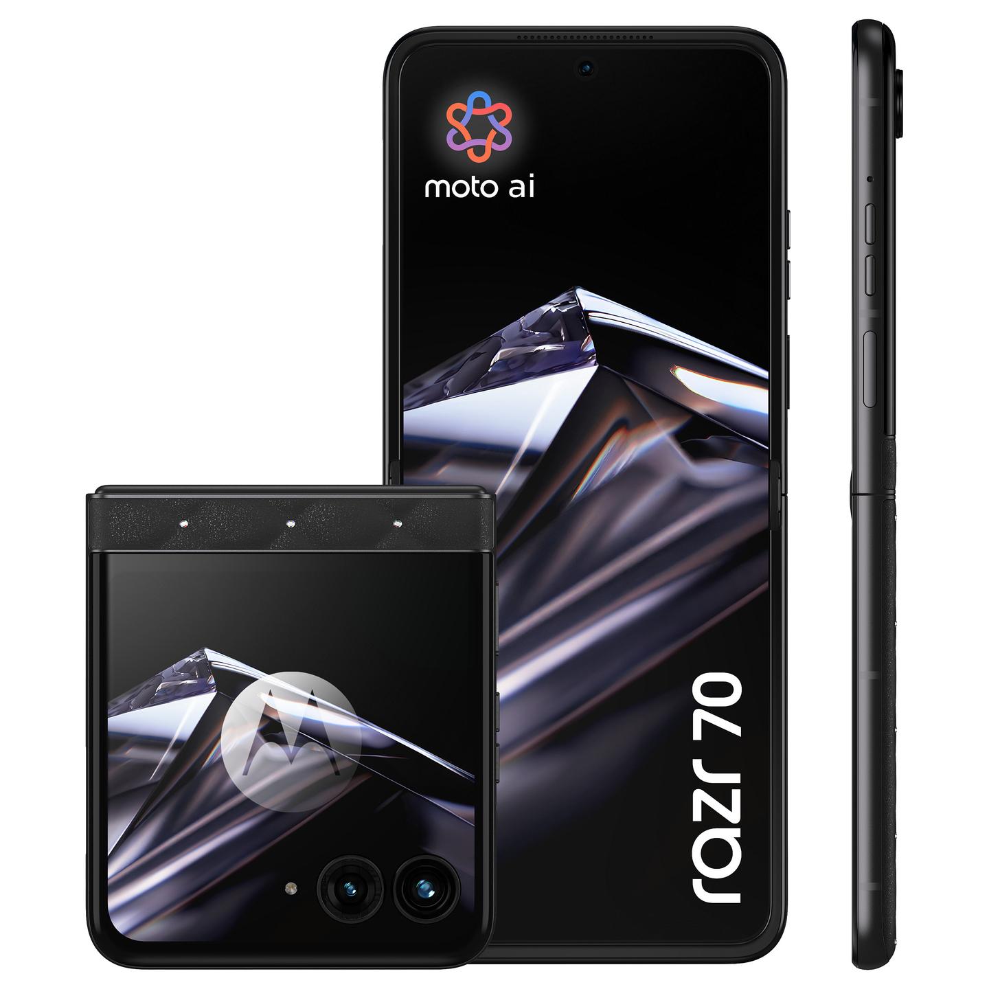 Telefon i Mençur Motorola razr 70 / 6.9" LTPO Extreme AMOLED / 120 Hz / Dimensity 7450X / 8 GB RAM / 256 GB / 5G / 50 MP OIS / Android 16 / 4800 mAh - Zezë - 3