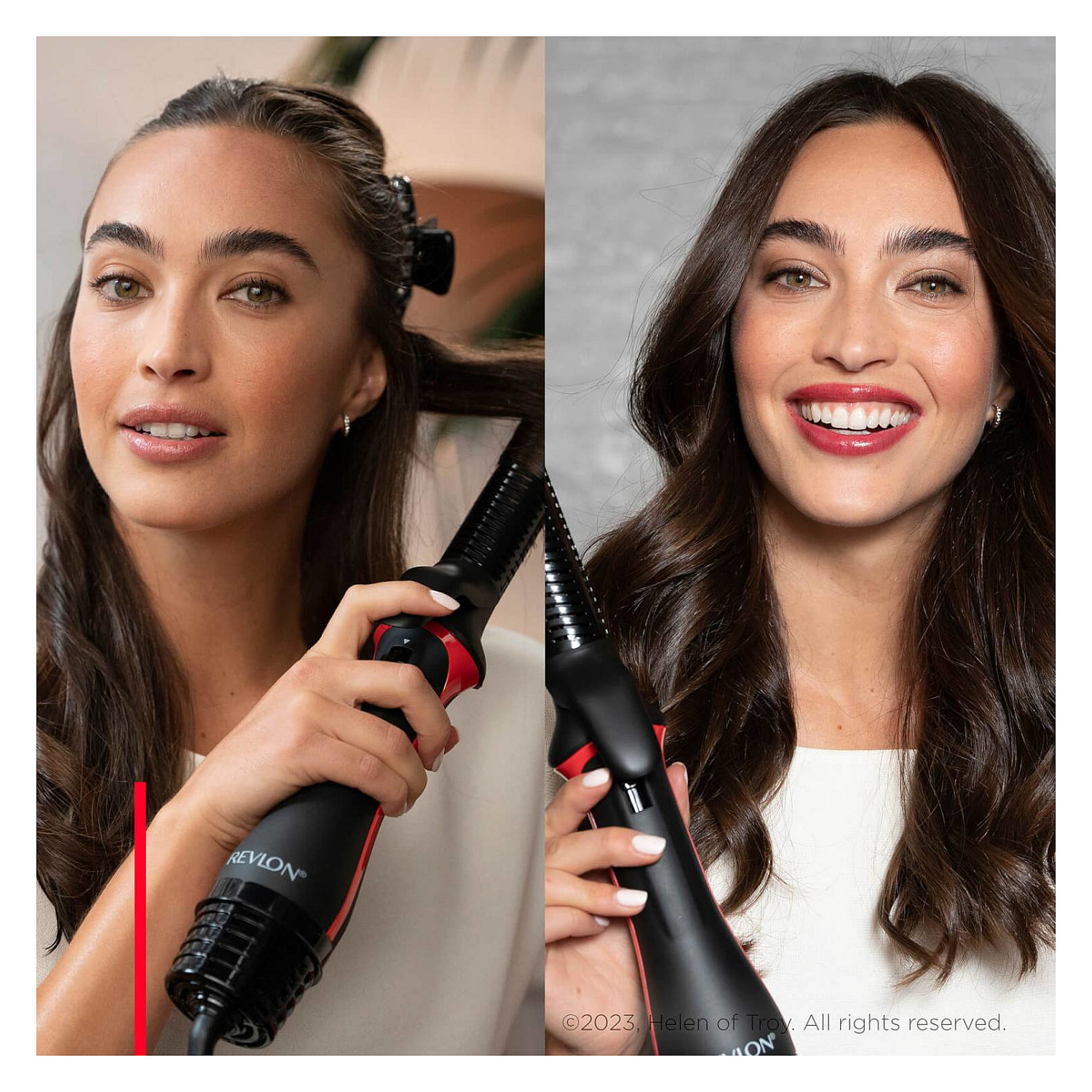Stilues për flokë me ajër Revlon One-Step RVDR5333E / Multistyler / Ceramic / 3 Aksesorë / 1100 W - Zezë/Kuqe - 3