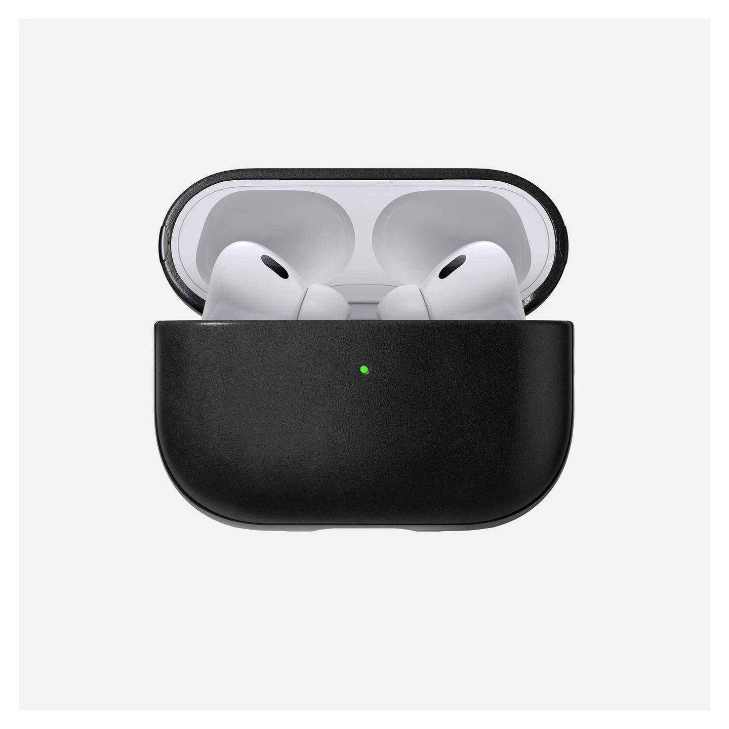 Aksesorë për Kufje Nomad Modern Leather Case / Apple AirPods Pro 2 / Lëkurë – Zezë - 2