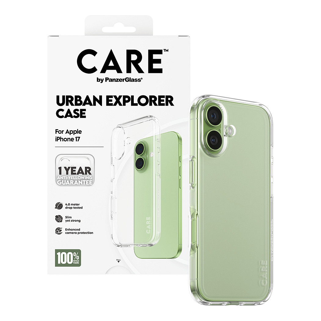 Aksesorë për telefon PanzerGlass CARE™ Urban Explorer / Case / Apple iPhone 17 / Plastikë e ricikluar - Transparent - 5