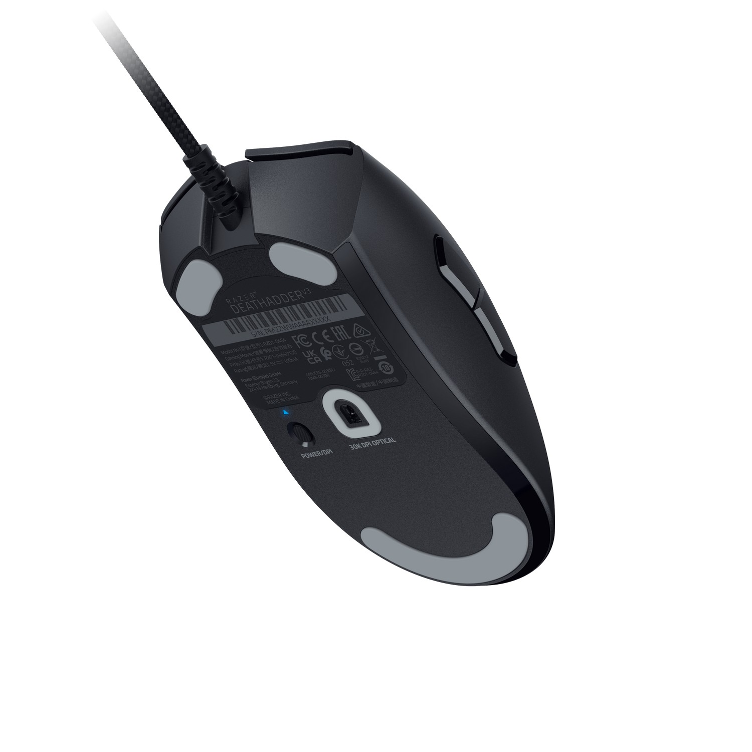 Maus Gaming Razer DeathAdder V3 / Wired / Focus Pro 30K / 30.000 DPI / 8000Hz / 6 Butona - Zezë - 3