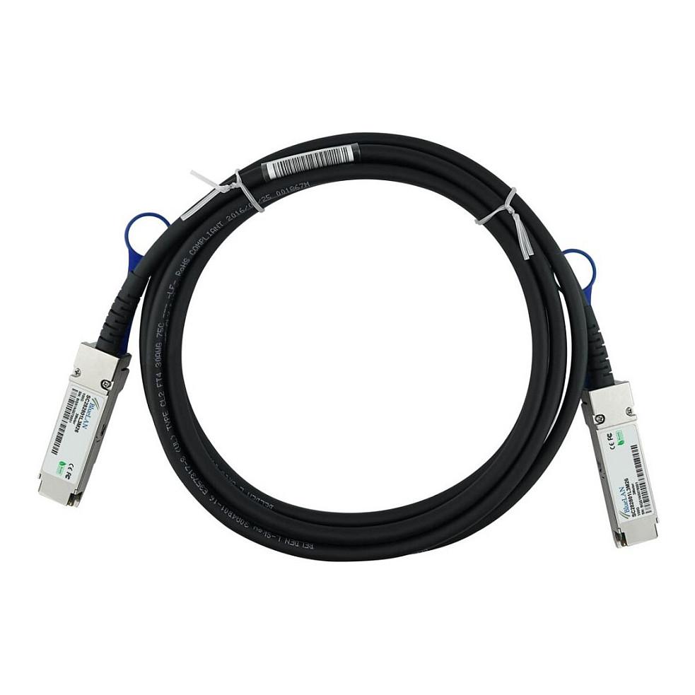 Kabllo për Rrjet BlueOptics ACC763-10000S-BL, 100 Gbps, QSFP28 në QSFP28, DAC, 3 m - Zezë