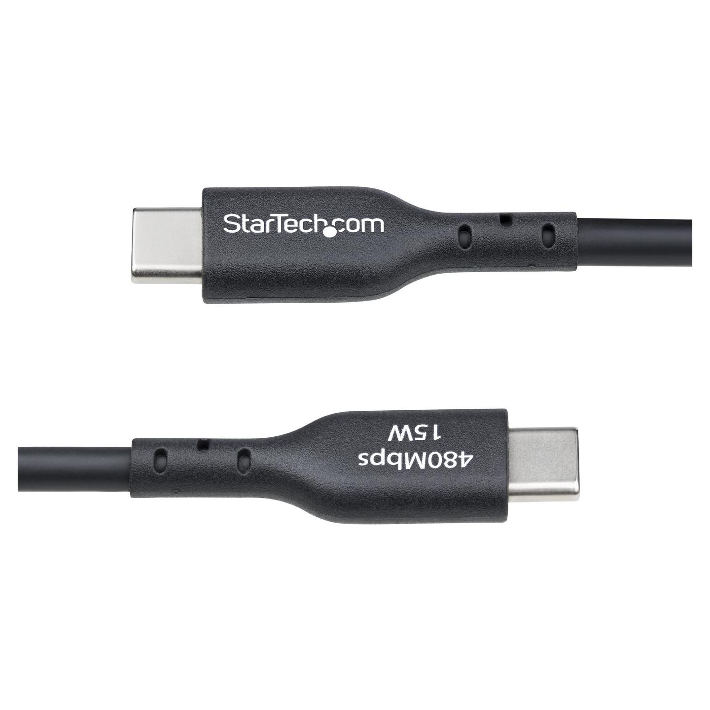 Kabllo StarTech.com USB2AC3MNC, USB-A në USB-C, USB 2.0, 480 Mbps, 15 W, 3 m - Zezë - 5