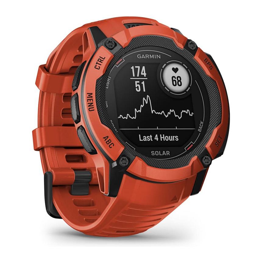 Orë e Mençur Garmin Instinct 2X Solar, GPS Multi-Band, Karikim Solar, Fener LED, Garmin Pay, 10 ATM - Kuqe - 3