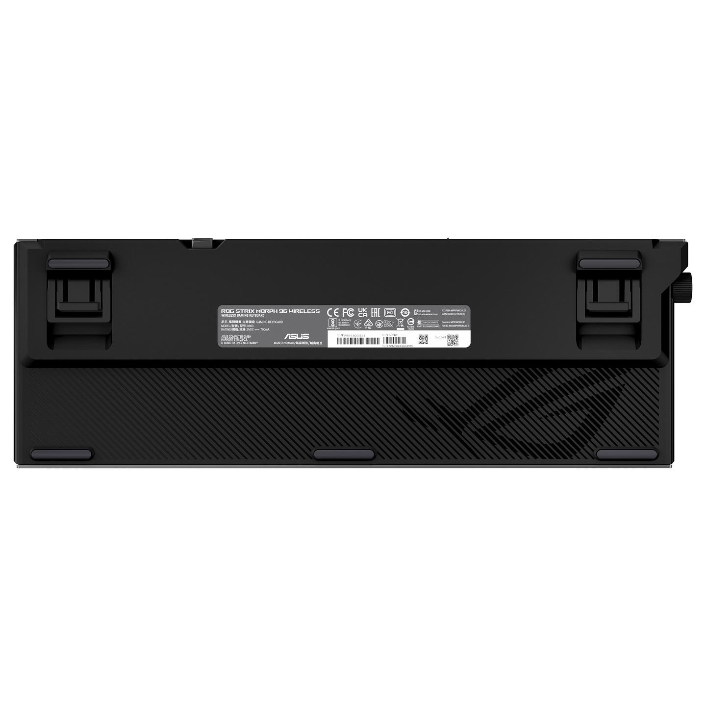 Tastierë Gaming ASUS ROG Strix Morph 96 Wireless / Wired & Wireless / QWERTZ / Mekanike / RGB LED - Zezë - 5
