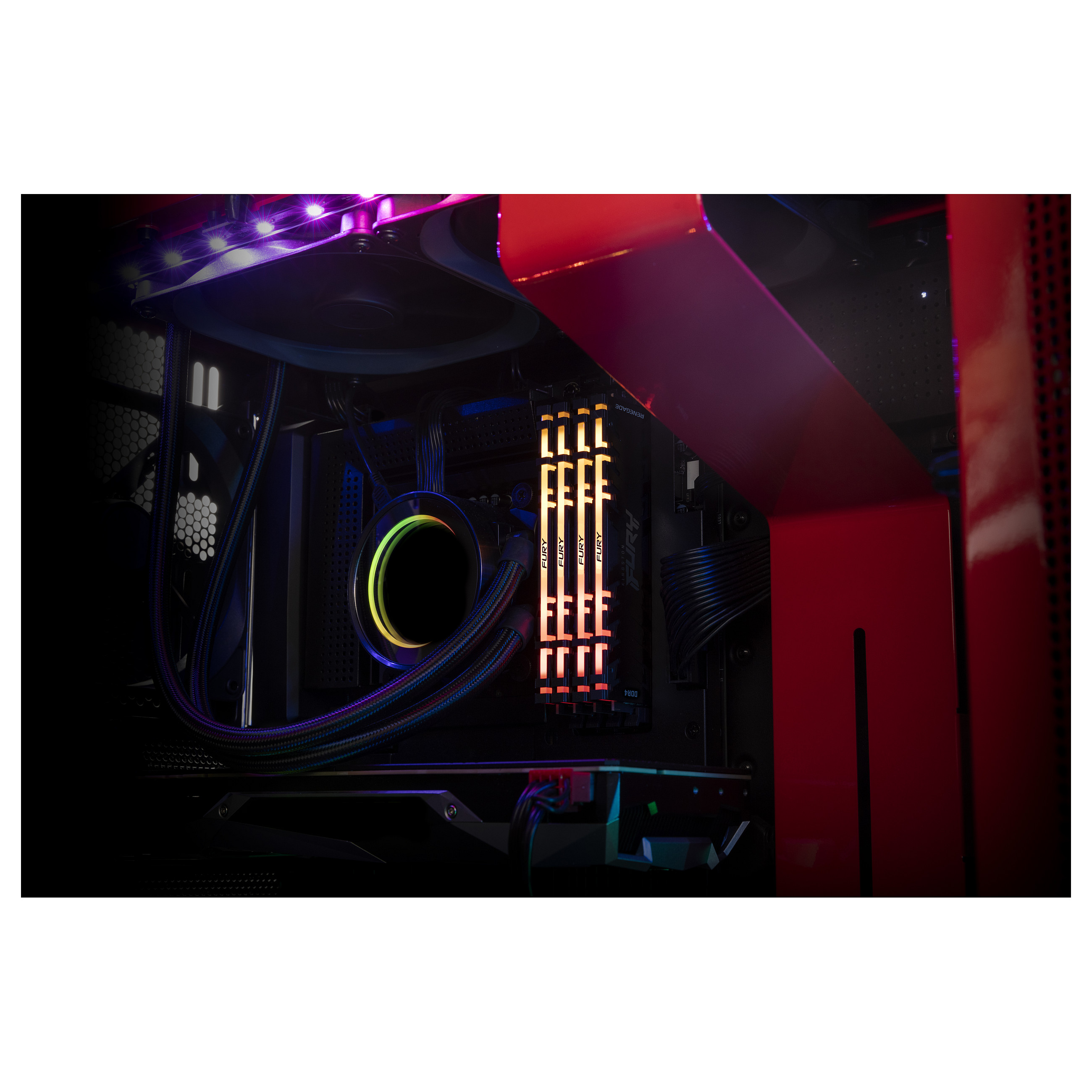 RAM Memorie DDR4 Kingston FURY Renegade RGB / 64GB (2x32GB) / DIMM / 3200 MHz / 288-pin - Zezë - 24