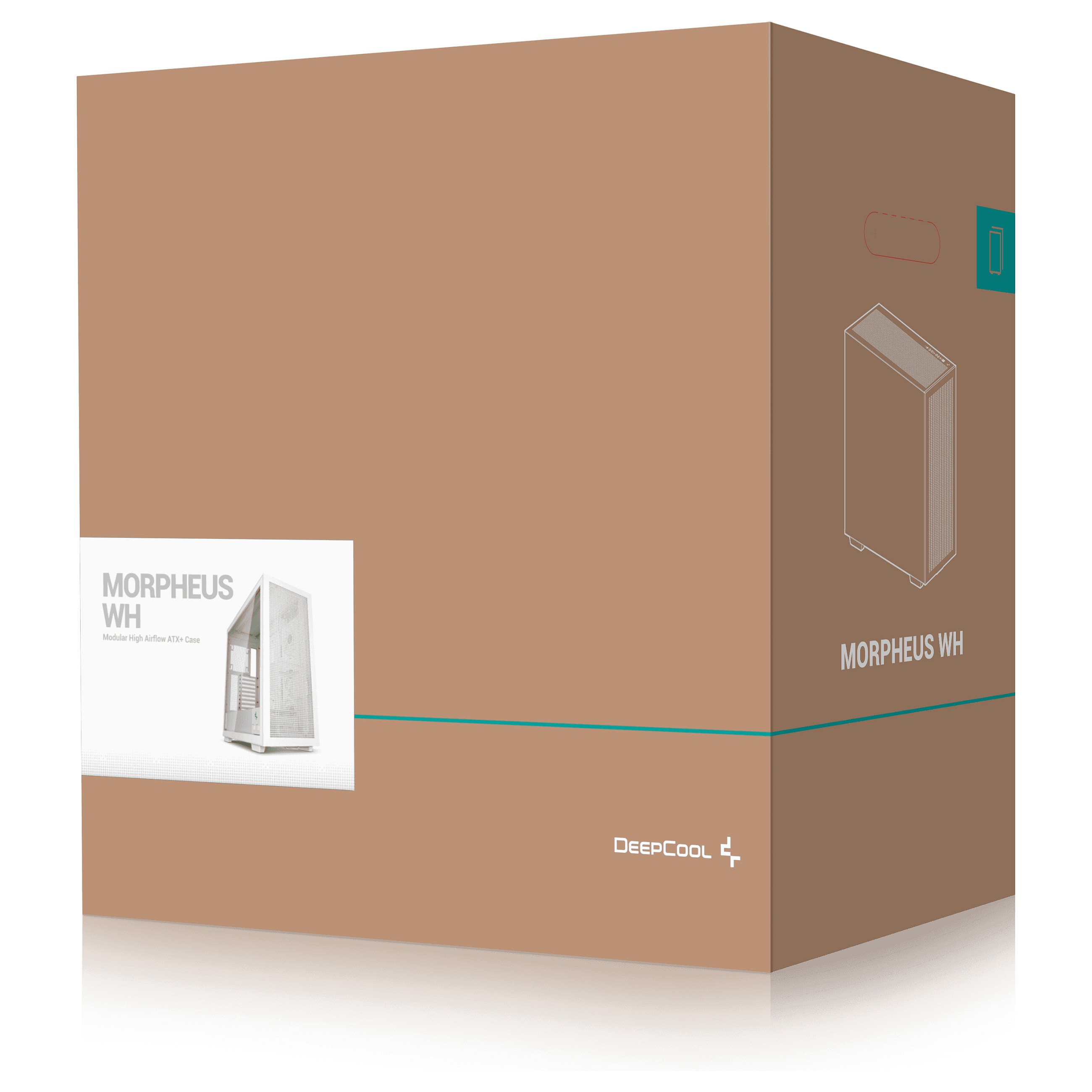 Kasë PC DeepCool Morpheus / Tower / E-ATX / 3x 120mm + 3x 140mm + 2x 180mm + 2x 200mm Fan Support / Tempered Glass / 420mm Radiator / ARGB / Digital Display - Bardhë - 14