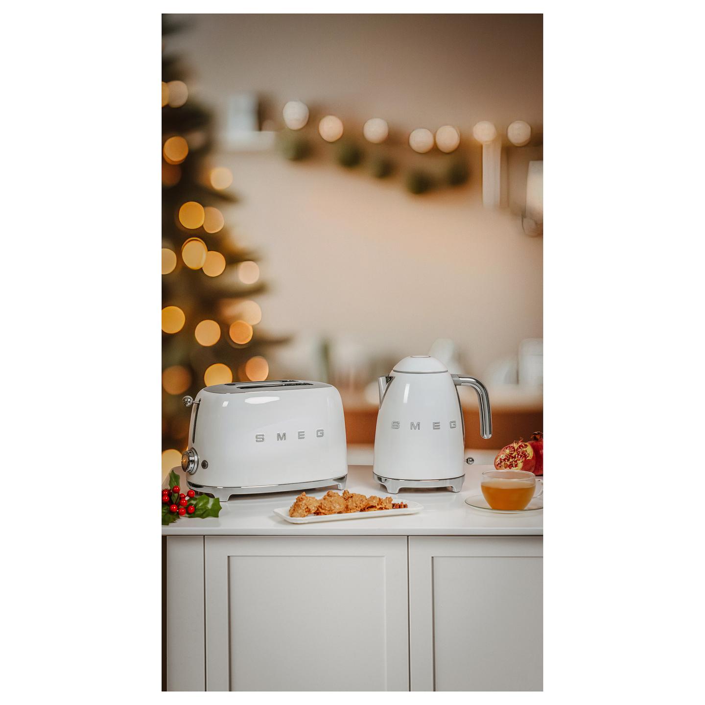 Çajnik Elektrik Smeg KLF03WHEU, 1.7L, 2400W, 360° – Bardhë - 3