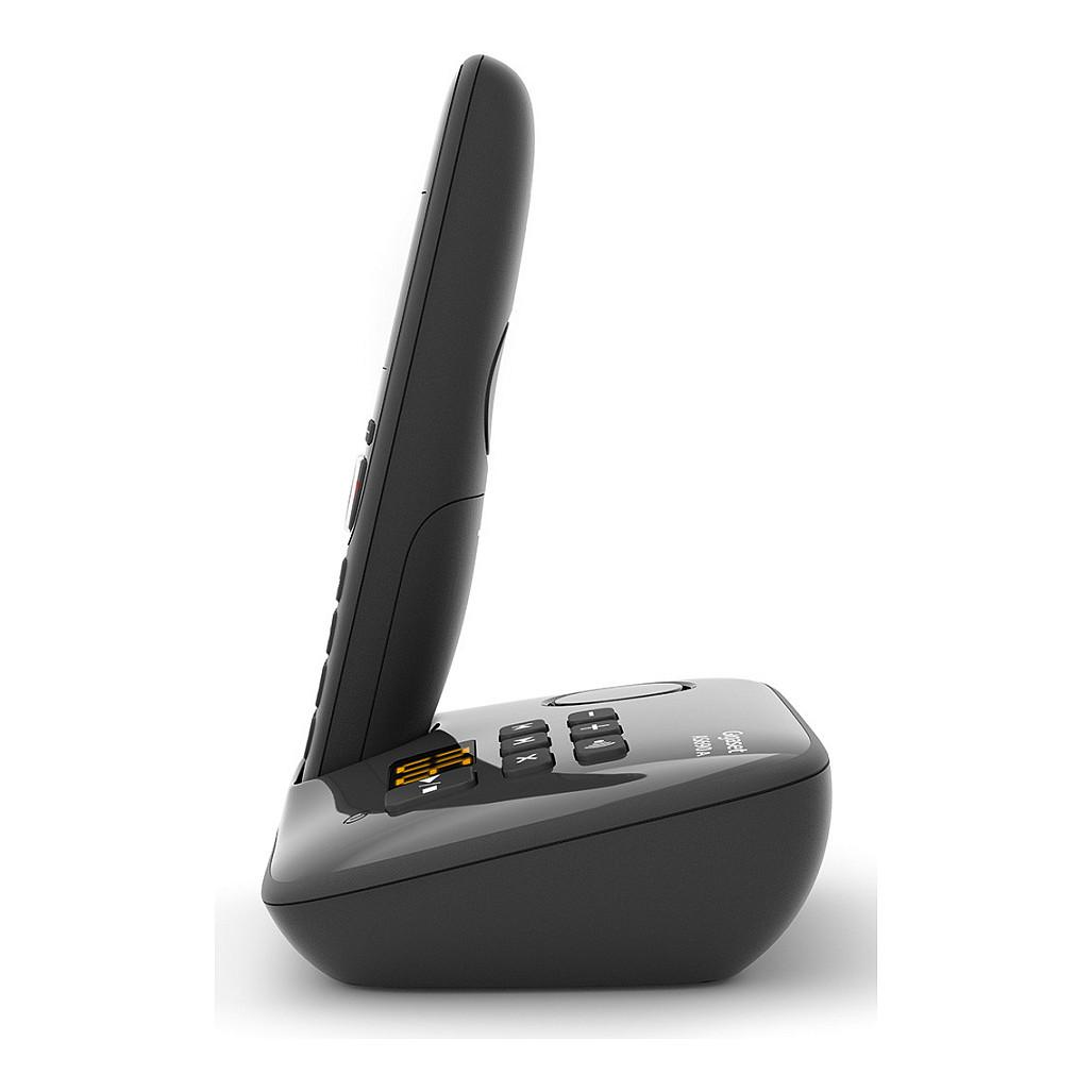 Telefon i Thjeshtë Gigaset AS690A, DECT/GAP, Ekran 2" Monokrom, Hands-Free - Zezë - 6
