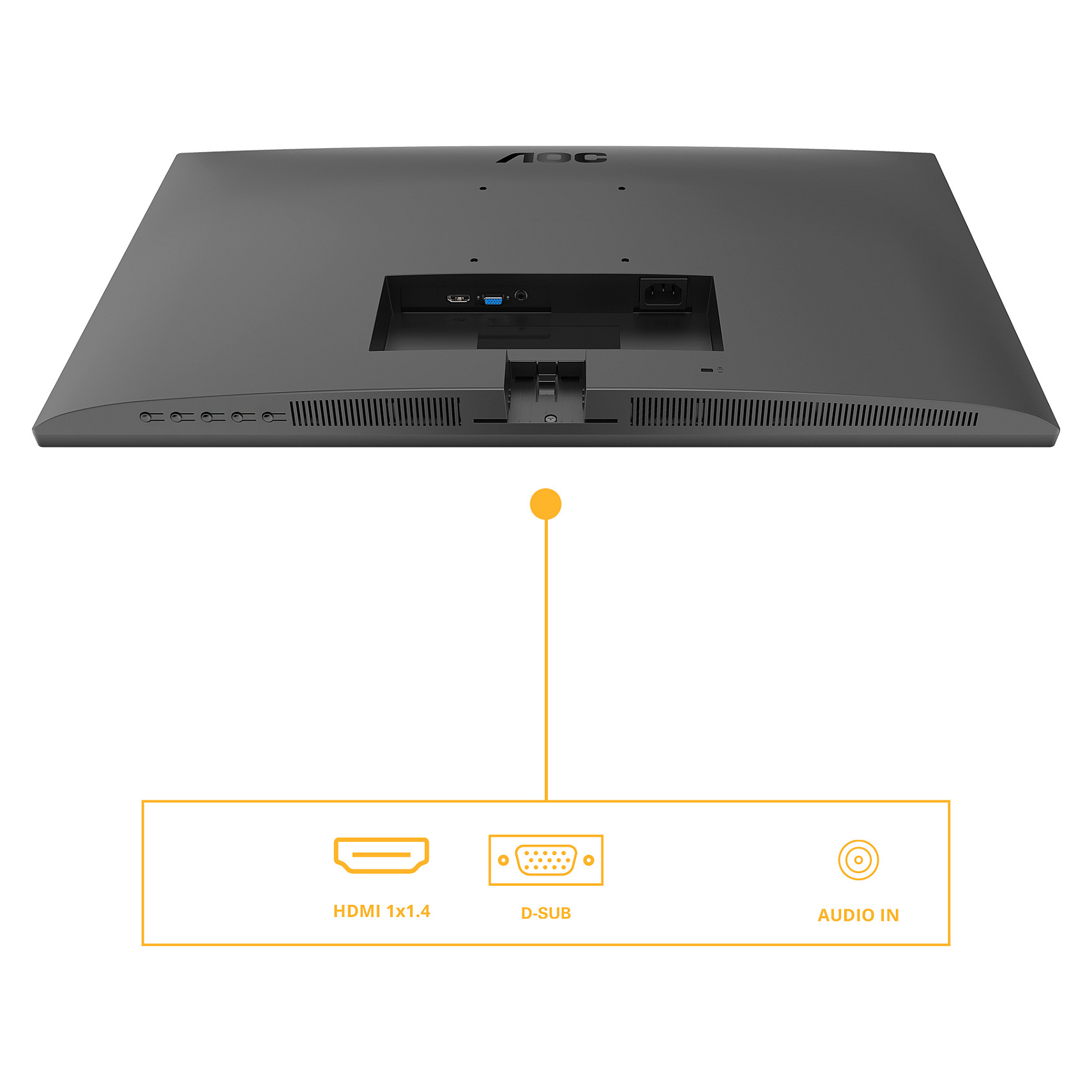 Monitor AOC 27B3HA2 / 27" / Full HD IPS / 120Hz / 4ms / HDMI+VGA - Zezë - 3