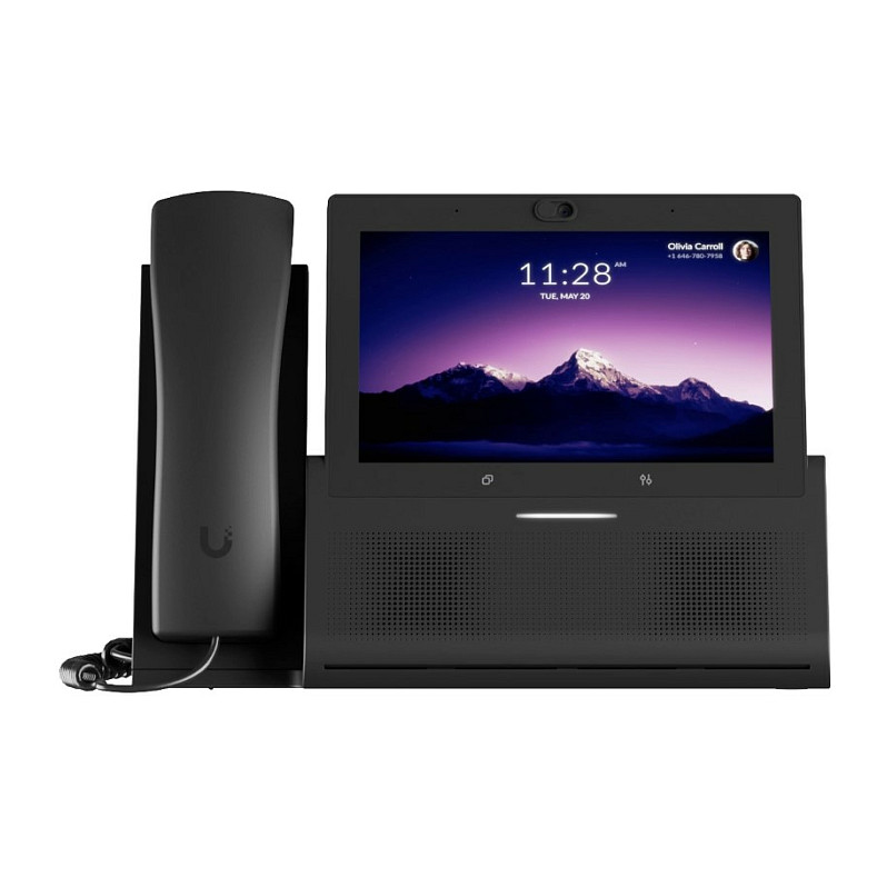 Ubiquiti UniFi Talk Phone TouchMax UTP-TouchMax IP Phone / 7" Touchscreen / 5MP / 2× Gigabit Ethernet / PoE+ – Black