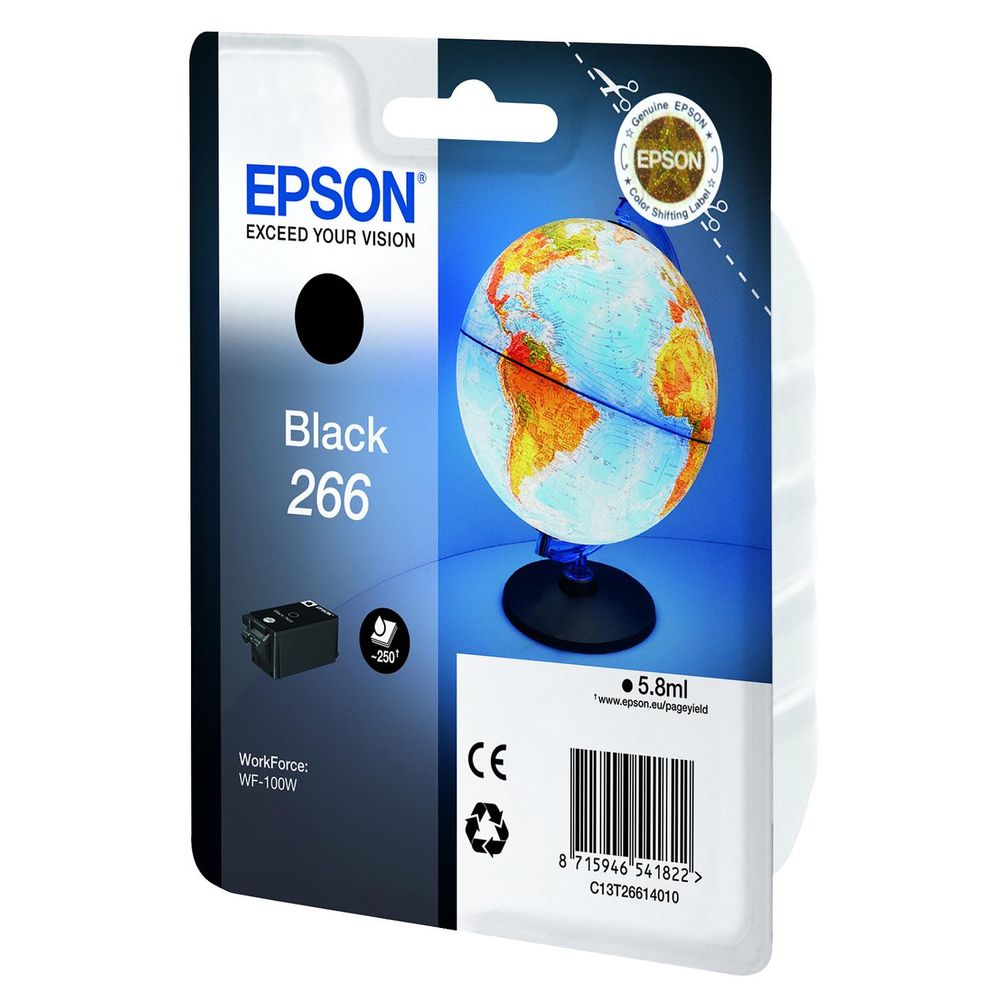 Ink Epson 266 Globe, 5.8 ml, 250 faqe - Zezë - 2