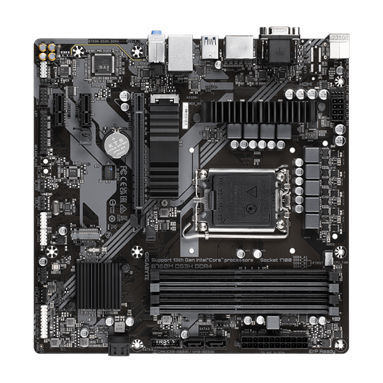 Pllakë Amë Gigabyte B760M DS3H / LGA1700 / B760 / DDR5 / mATX / 2×DP / HDMI / VGA / 2.5GbE LAN - 2