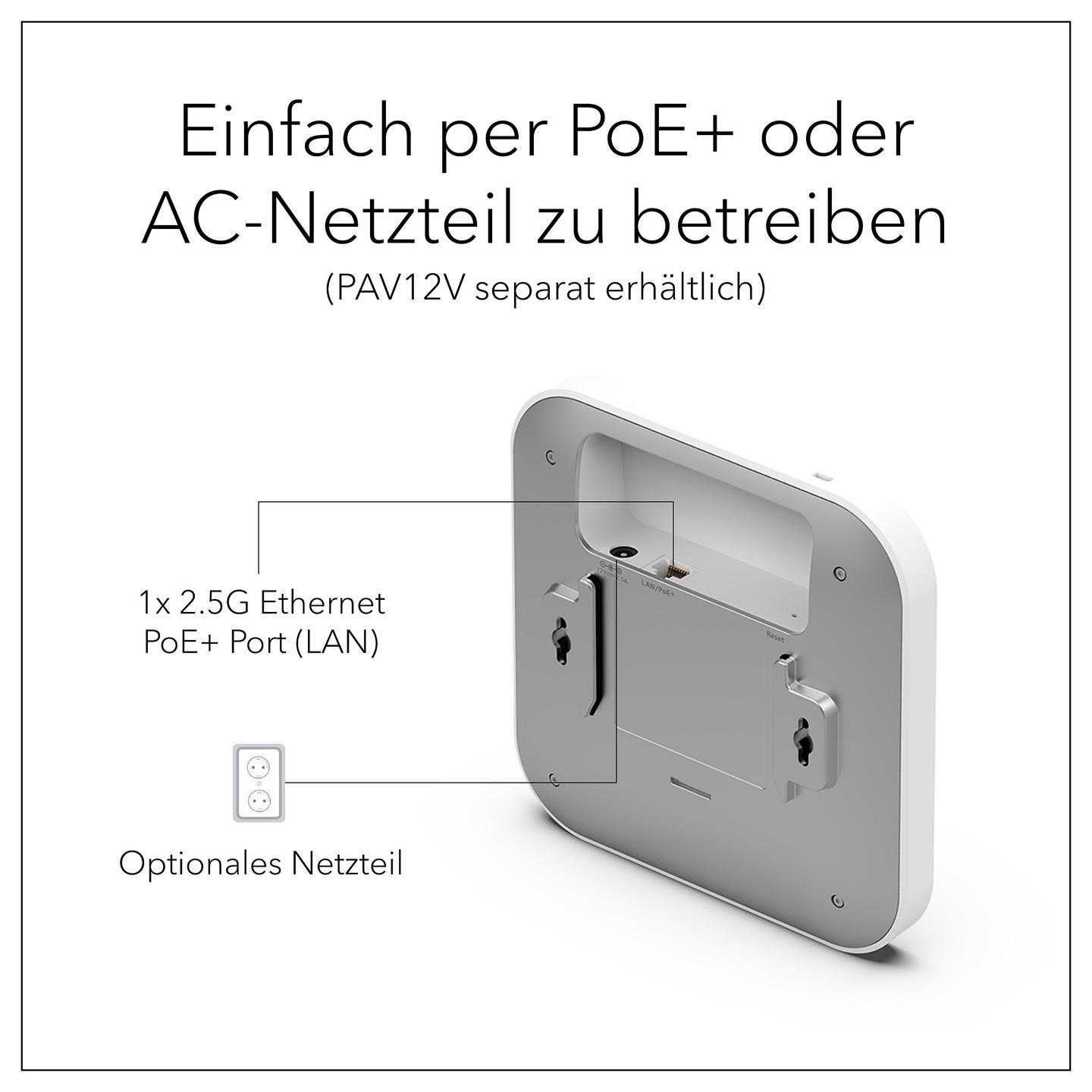 Access Point NETGEAR WAX610, Wi-Fi 6 AX1800, Dual-Band, 2×2 MU-MIMO, 2.5GbE PoE+, Mesh, Insight – Bardhë - 13