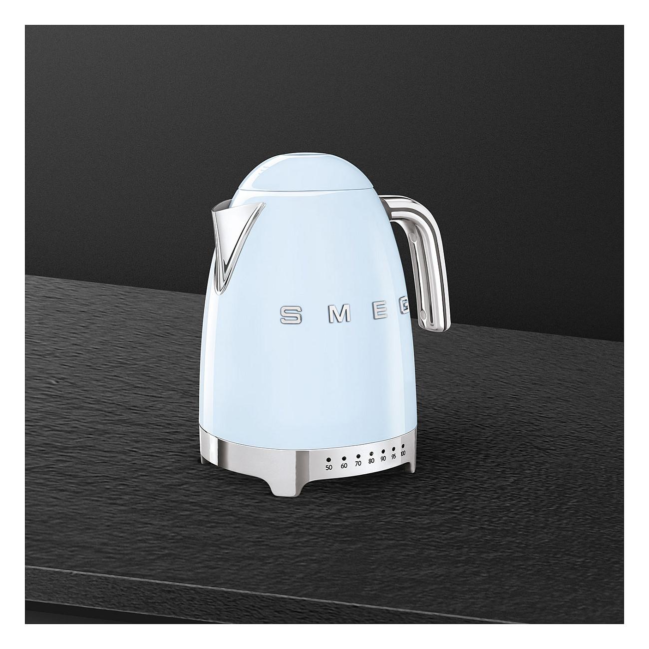 Çajnik Elektrik Smeg KLF04PBEU, 1.7L, 2400W, Temperaturë e Rregullueshme, 360° – Blu - 2