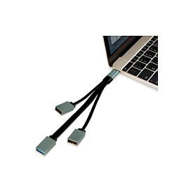 Splitter USB LogiLink UA0315 / USB-C / 3x USB-A / USB 3.2 Gen 1 / 5 Gbit/s - Zezë/Gjelbër - 6