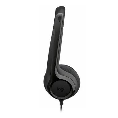 Kufje me Kabllo Logitech H390 / USB-C / 30mm / Mikrofon / Kabllo 1.9m – Zezë - 5