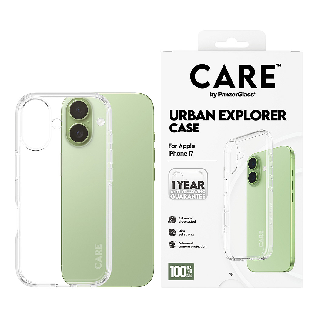 Aksesorë për telefon PanzerGlass CARE™ Urban Explorer / Case / Apple iPhone 17 / Plastikë e ricikluar - Transparent - 2