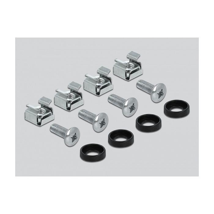 Mbajtëse për Monitor DeLOCK 42640 / 19" Rack / 4U / 10kg / 3 Nyje / Krah 320mm / VESA 50x50, 75x75 & 100x100 - Gri - 4
