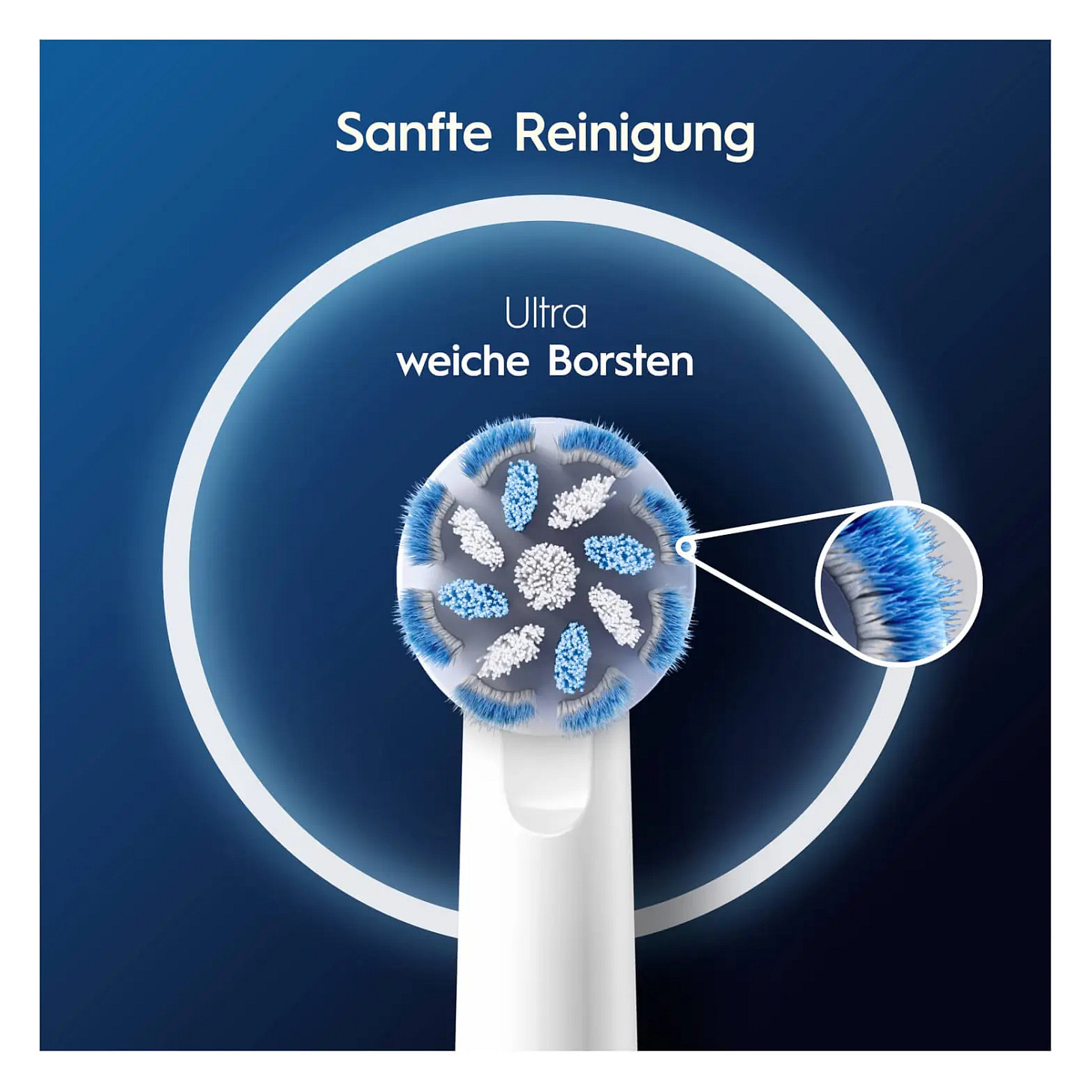 Koka zëvendësuese për furçë elektrike Oral-B Pro Sensitive Clean / Extra Soft / 4 copë – Bardhë - 5