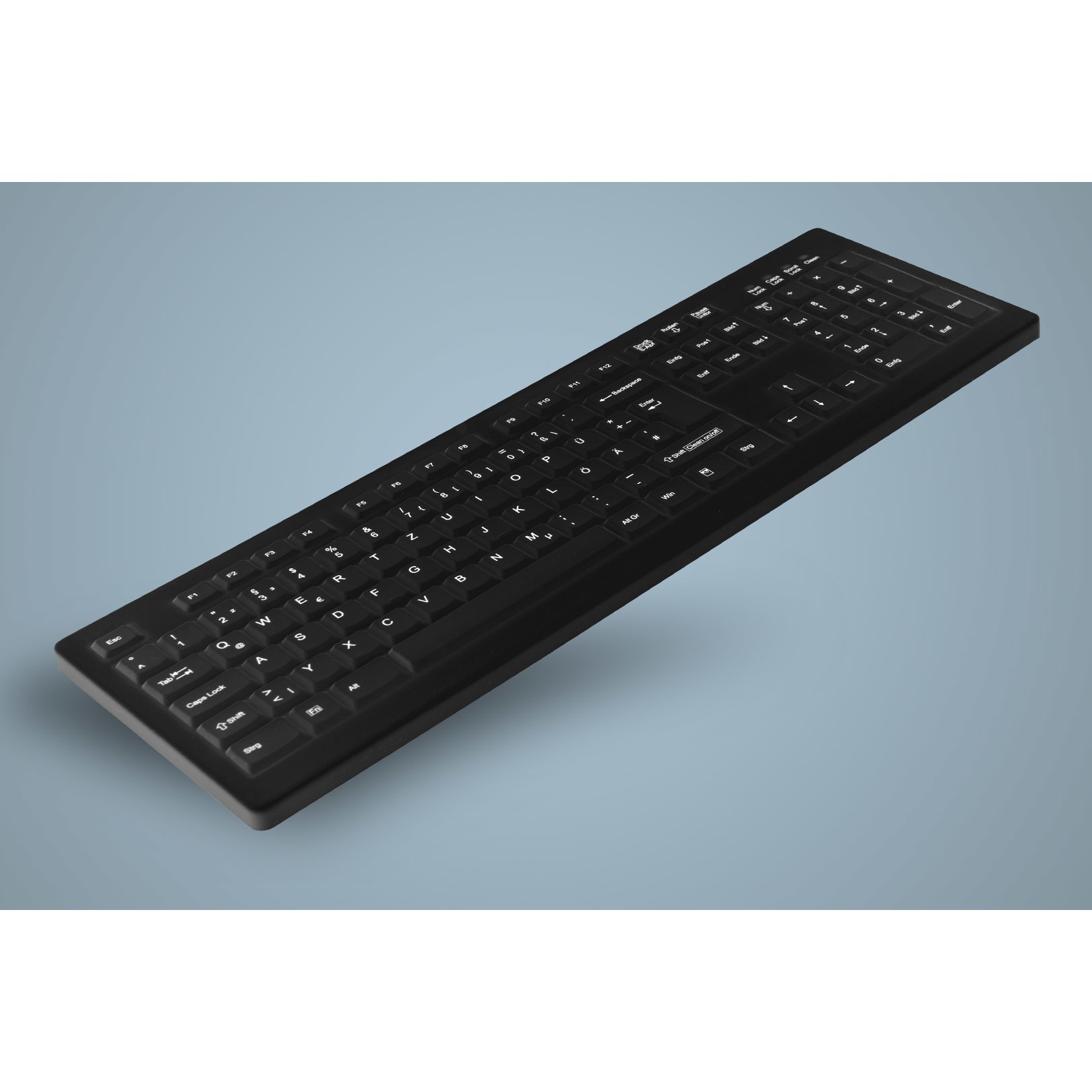 Tastierë Me kabllo Contour Design Active Key AK-C8100 / 105 Keys / USB / Membrane / QWERTZ German / IP68 - Zezë - 3
