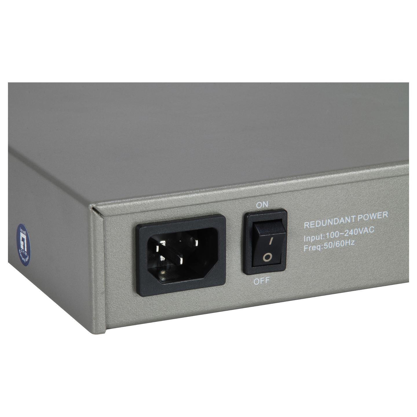 Switch LevelOne GTL-2091, Layer 3 Managed, 12x 10GbE SFP+, 8x Gigabit Ethernet RJ45 - Hiri - 3