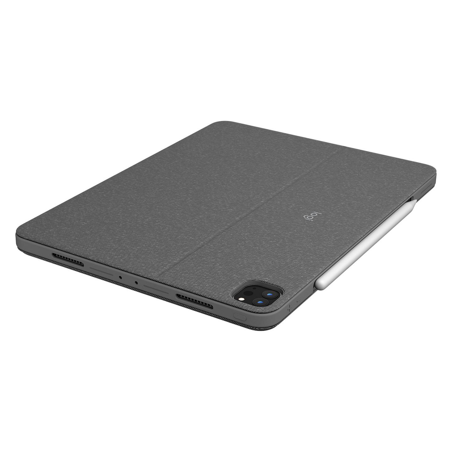 Case me Tastierë për Tablet Logitech Combo Touch, iPad Pro 12.9", QWERTZ, Trackpad, Backlit - Hiri - 6