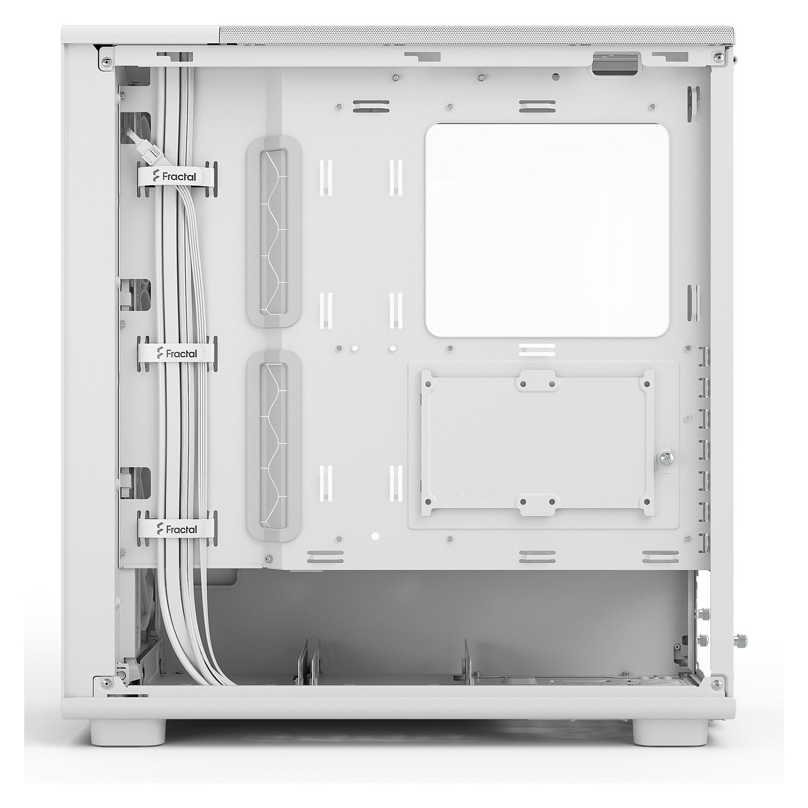 Kasë PC Fractal Design Epoch White TG Clear Tint / Midi Tower / 3x 120mm Fan / ATX / SSD 2.5" - Bardhë - 14