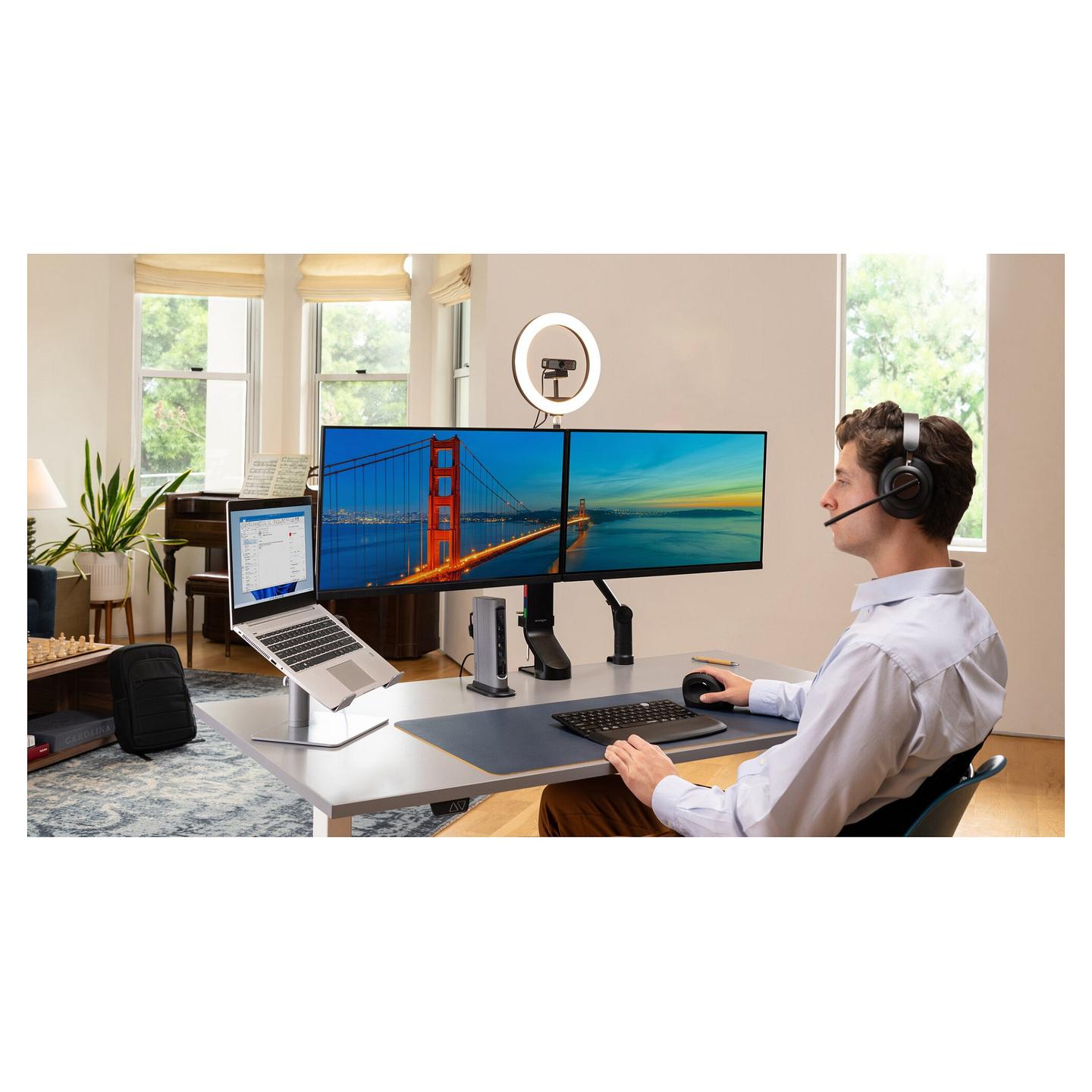 Webcam Kensington W2050 Pro / Full HD 1080p / 93° / Autofokus / 2 Mikrofona / Mbulesë Privatësie / USB - Zezë - 18
