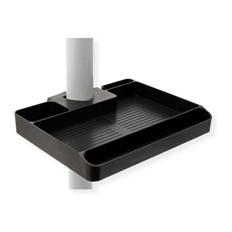 Raft Aksesor për TV VALUE 17.99.1184 / Montim në Shtyllë / 3kg / 224x176mm - Zezë - 2