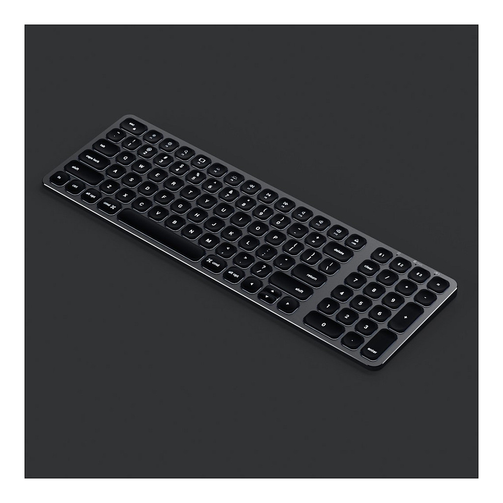Tastierë Pa kabllo Satechi Aluminium BT Backlit / QWERTZ DE / Bluetooth 5.0 / NumPad / USB-C - Hiri - 5