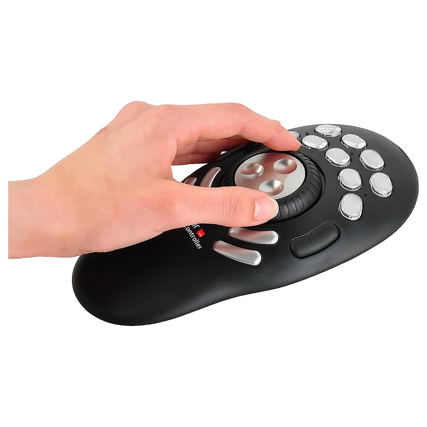 Kontroller Multimedia Contour ShuttlePRO v2 / USB / Jog & Shuttle Wheel / 15 Butona - Zezë - 2