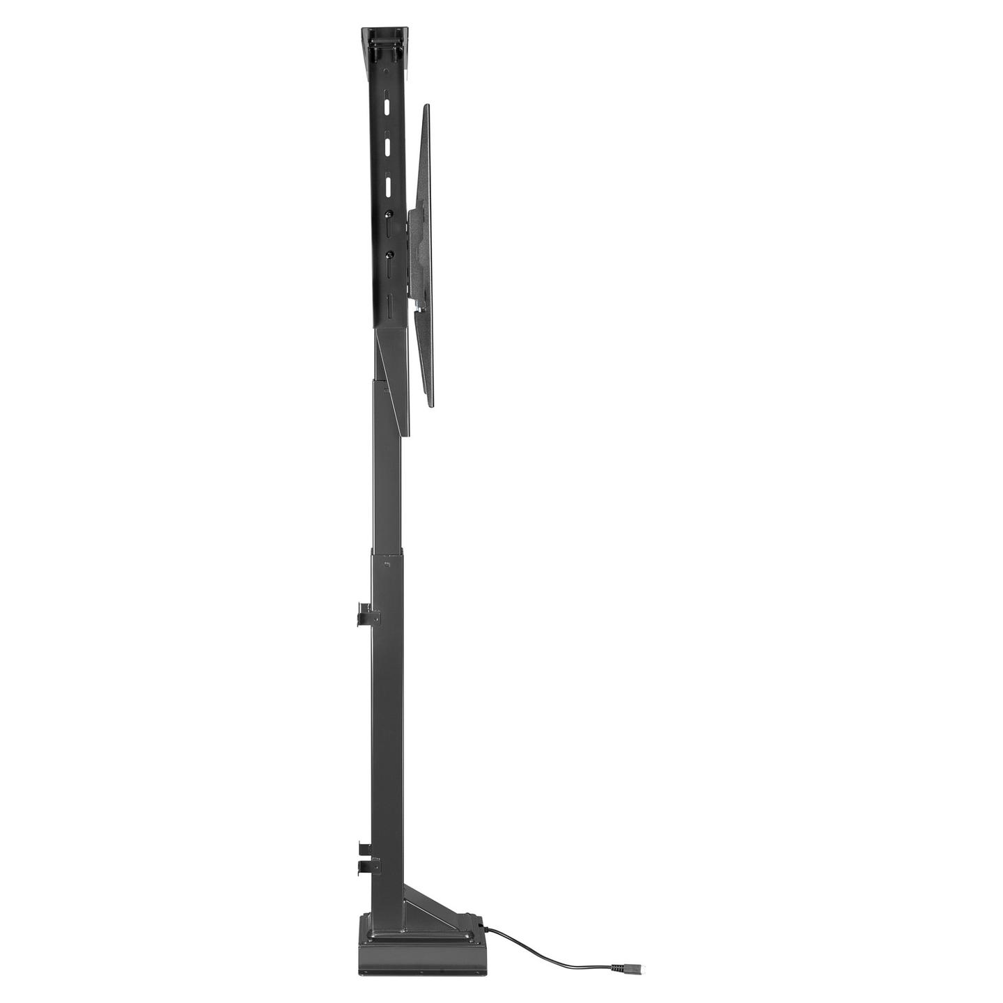 Mbajtëse për TV Equip 650606 , 37–65" , deri 50kg , për dysheme , lartësi elektrike e rregullueshme , me telekomandë , VESA 200x200–600x400 - Zezë - 3