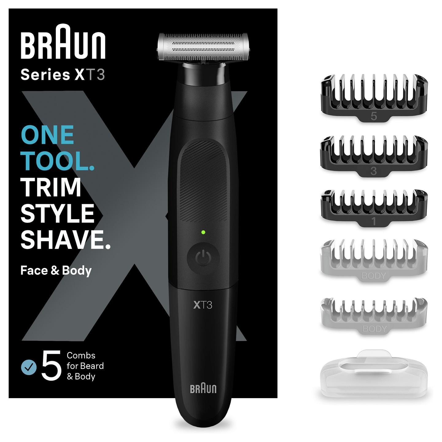 Makinë e Rrojës Braun Series X XT3200 / 3 në 1 / Për Fytyrë & Trup / 45 Minuta – Zezë - 4