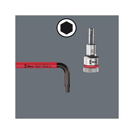 Set Veglash Wera Kraftform Kompakt SH 2, 15 Copë, VDE, 10/13mm - Zezë/Kuqe - 9