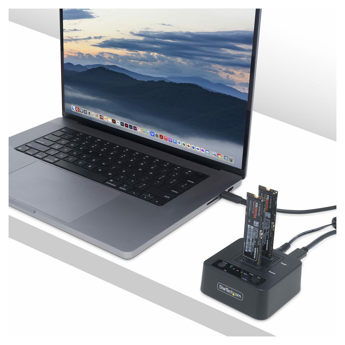 Dublues SSD M.2 NVMe StarTech.com M2-HDD-DUPLICATOR-N1, 2 Slote, USB-C 3.2 Gen 2x2, 20Gbps, Klonim pa Kompjuter - Zezë - 8