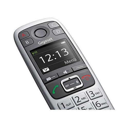 Telefon i Thjeshtë Gigaset E560HX, DECT/GAP, CAT-iq 2.0, Ekran 1.8" TFT me Ngjyra, Hands-Free, 150 Kontakte, 4 Taste të Shpejta - Antracit - 3