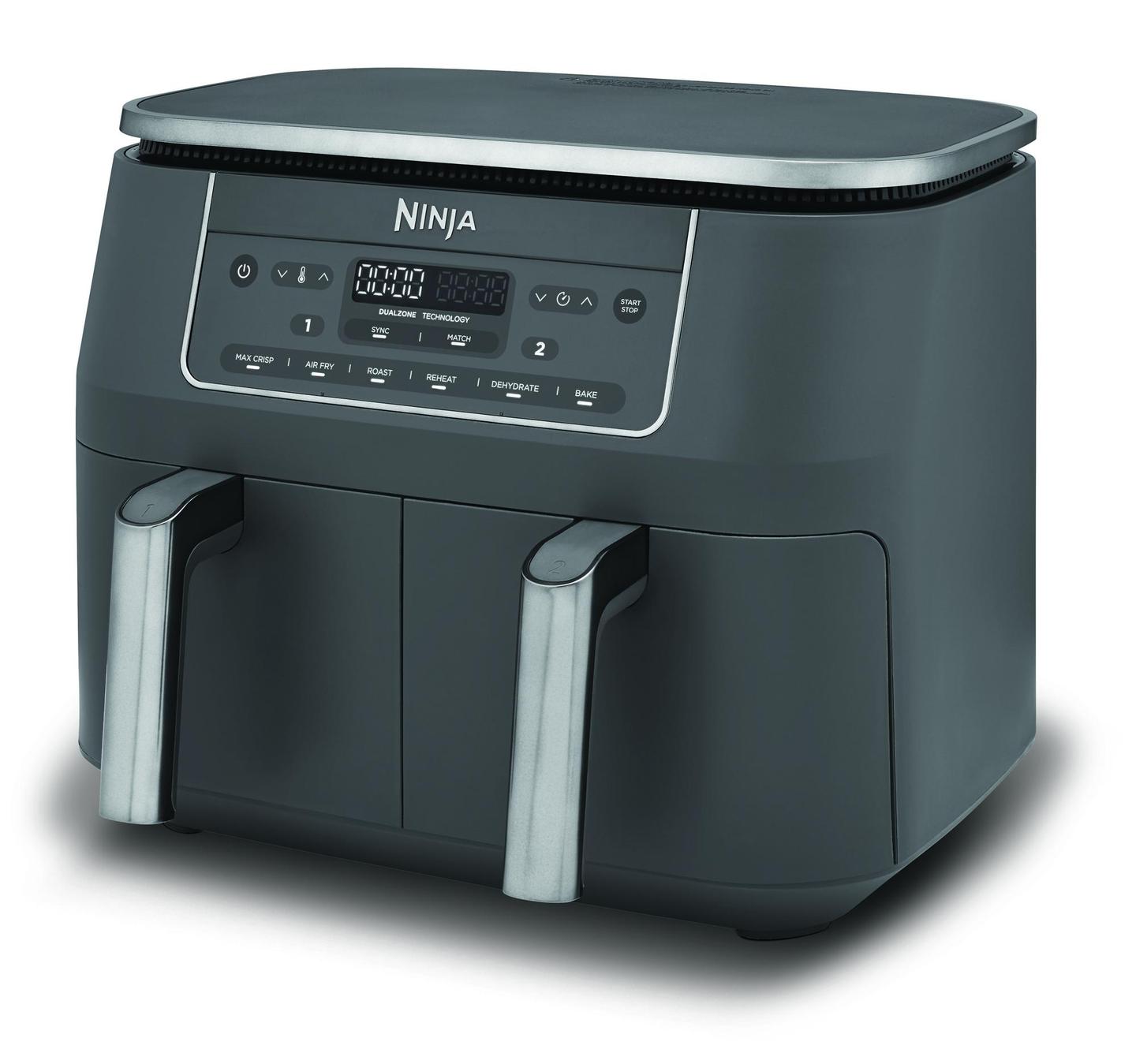 Fryer SharkNinja Ninja DZ300 / DZ300EU / 7.6L / 2470W / Dual Zone / 6-Në-1 – Gri - 4