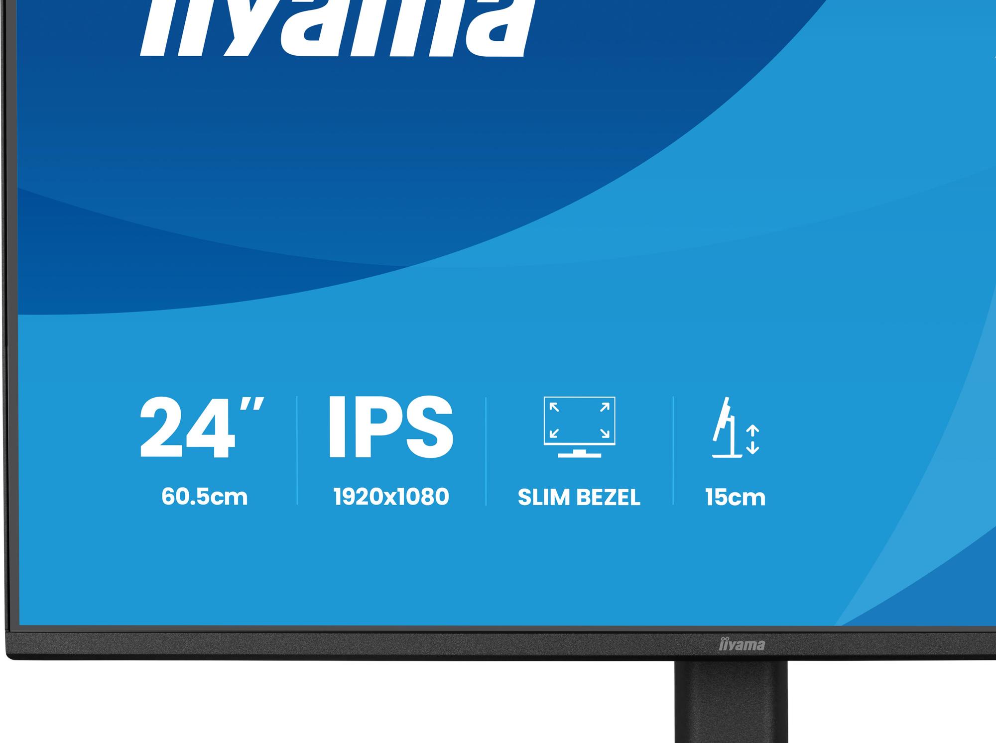 Monitor iiyama ProLite XB2491H-B1 / 23.8" / Full HD IPS / 120Hz / 1ms / HDMI+DisplayPort - Zezë - 5