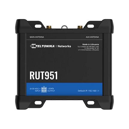 Teltonika, RUT951, Ruter Industrial, 4G LTE Cat 4, Wi-Fi 4 N300, 2.4 GHz, Dual SIM + eSIM, 1Ă WAN + 3Ă LAN 10/100 Mbps â ZezĂ«