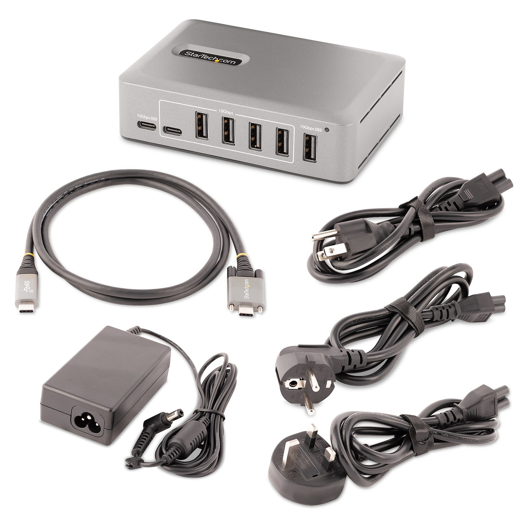 Hub StarTech 10G8A2CS / 8x USB-A + 2x USB-C / 10Gbps / 65W PS – Hiri - 7