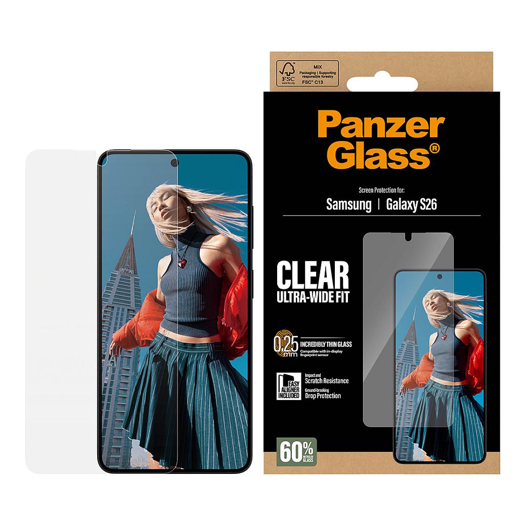 Xham mbrojtës PanzerGlass / Samsung Galaxy S26 / Ultra-Wide Fit / EasyAligner - Transparent - 2