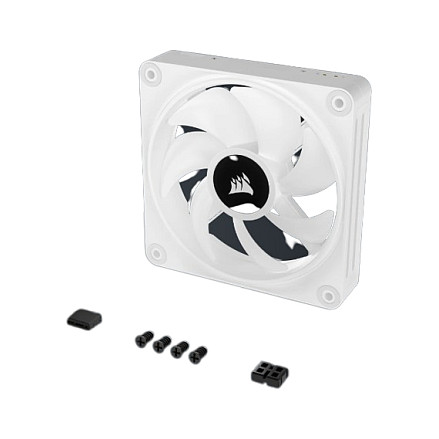 Ftohës për Kasë Corsair iCUE LINK QX120 / 120mm / 400-2400 RPM / RGB / PWM – Bardhë - 6